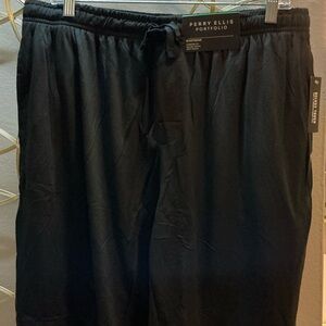Perry Ellis Black Lounge Pants with Deluxe Touch Tag